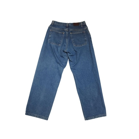 L.L. Bean Jeans Womens Mid Rise Straight Leg 6 Petite Blue Denim 25 Inseam - Picture 4 of 9